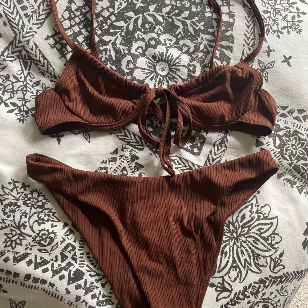 Brown bikini set